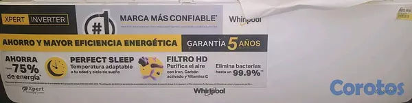 aires acondicionados y abanicos - 🚨🥶¡OPORTUNIDAD!  AIRE ACONDICIONADO WHIRLPOOL INV 11BTU S18 WA5060Q. 4