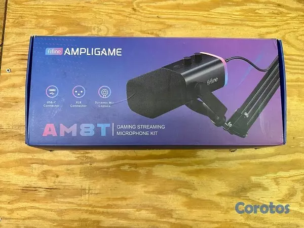 camaras y audio - Micrófono Fifine Ampligame  XLR/USB AM8t 1