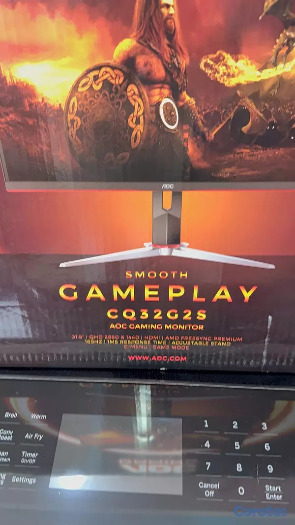 consolas y videojuegos - 🎮🔥 Monitor Gamer AOC 32” Curvo QHD 165Hz 2
