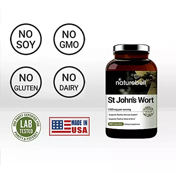 Salud y Equipamiento Médico - Suplemento De Hierba De San Juan, 1500 Mg Por Porcion 3