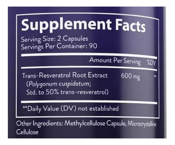 Salud y Equipamiento Médico - Resveratrol 600mg 180 Cápsulas - U - Unidad A $1272 2