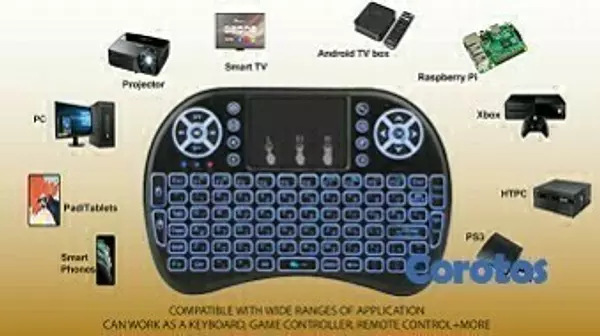 consolas y videojuegos - 🛑 Mini teclado inalámbrico con control remoto Touchpad Mouse Combo controlador. 3