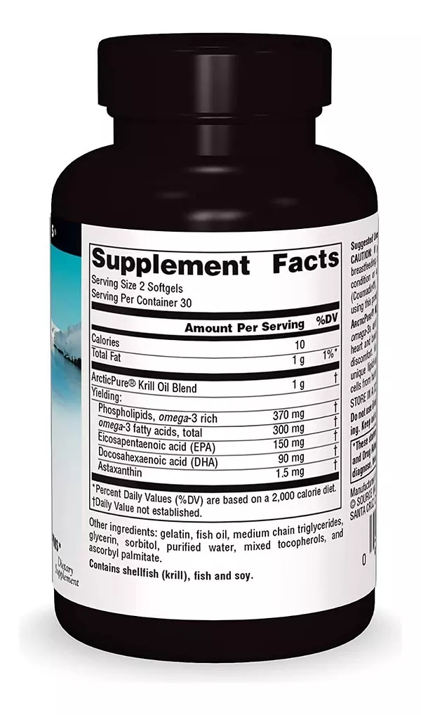 Salud y Equipamiento Médico - Aceite Krill 500mg Source Natu - U - Unidad A $3998 2