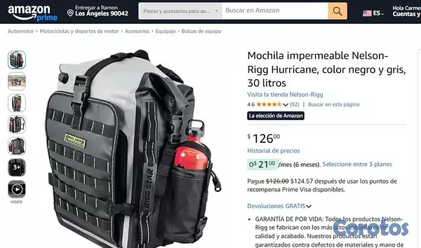 Artículos Deportivos - Mochila Impermeable Nelson-Rigg Hurricane (30L) -  6
