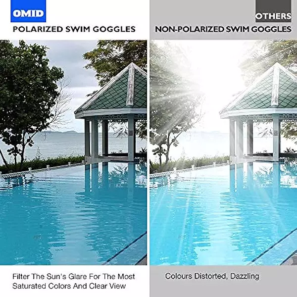 Artículos Deportivos - Gafas De Natacion, Polarizadas Omid, Cristal De Proteccion 2