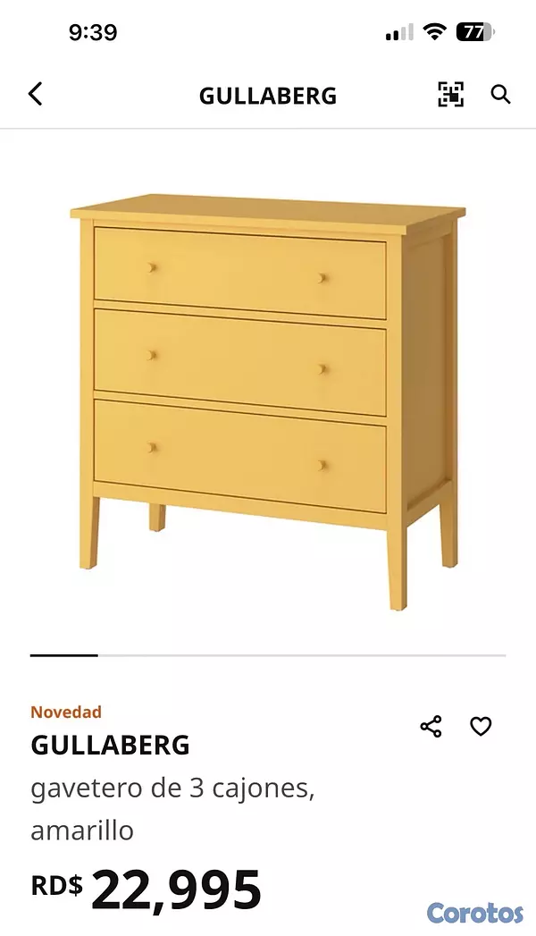 muebles y colchones - Vendo un gabetero  de madera masisa comprado en IKEA  4