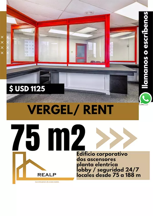 oficinas y locales comerciales - Oficina corporativa  de 75 metros 1
