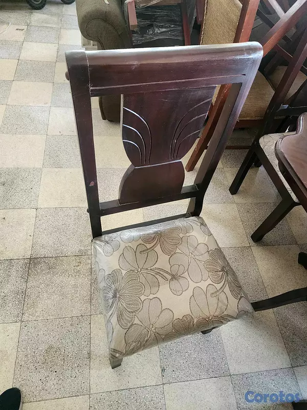 muebles y colchones - comedor 6 sillas pina tratado 3