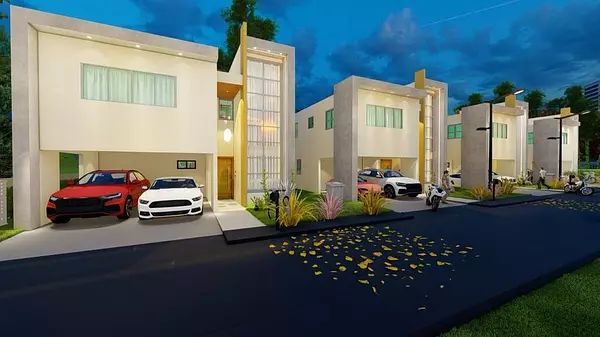 casas - Villas en Boca Chica de 3 niveles 3 habitaciones , 4