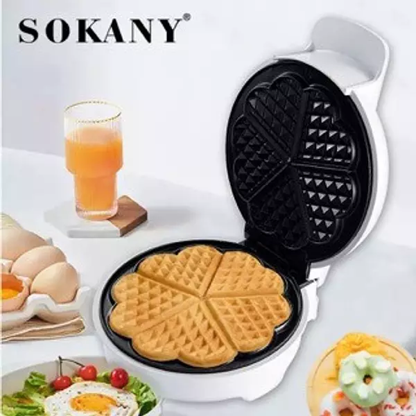 electrodomesticos - Waffle Maker Forma de corazón Waffle Sandwich Maker wafflera waflera 1