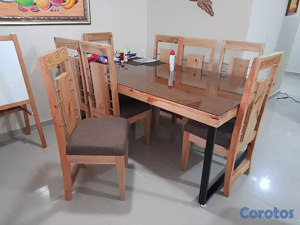 muebles y colchones - Comedor de 8 sillas  2