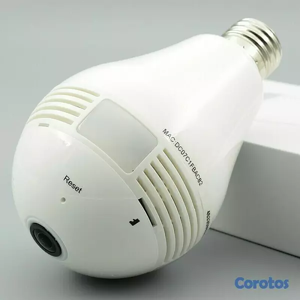 camaras y audio - Cámara wifi tipo bombillo, ideal para monitorear de manera discreta.  2