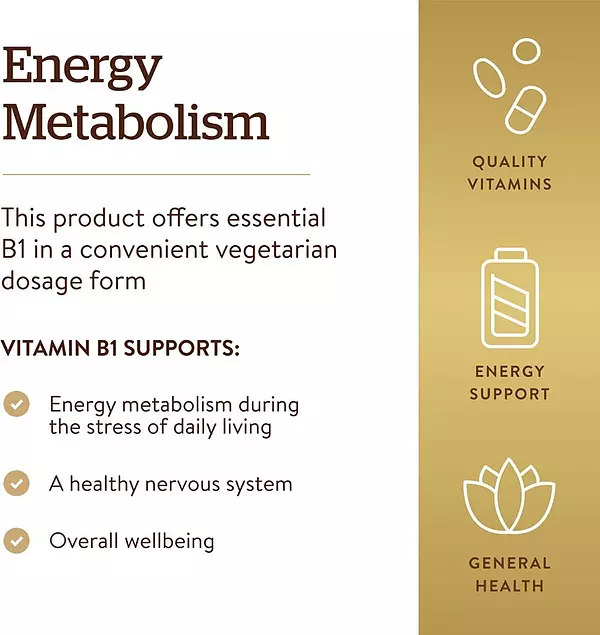 Salud y Equipamiento Médico - Vitamina B1 Tiamina 500 Mg Super Potencia 100 Tabletas 5
