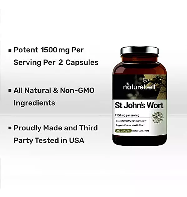 Salud y Equipamiento Médico - Suplemento De Hierba De San Juan, 1500 Mg Por Porcion 4