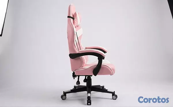 muebles y colchones - Silla Gamer Teczon Rosada Ultra Confort Reclinable 2