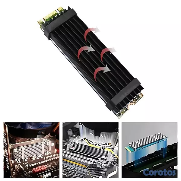 accesorios para electronica - Disipador de Calor Disco SSD M.2 2280 NVMe Heatsin 3