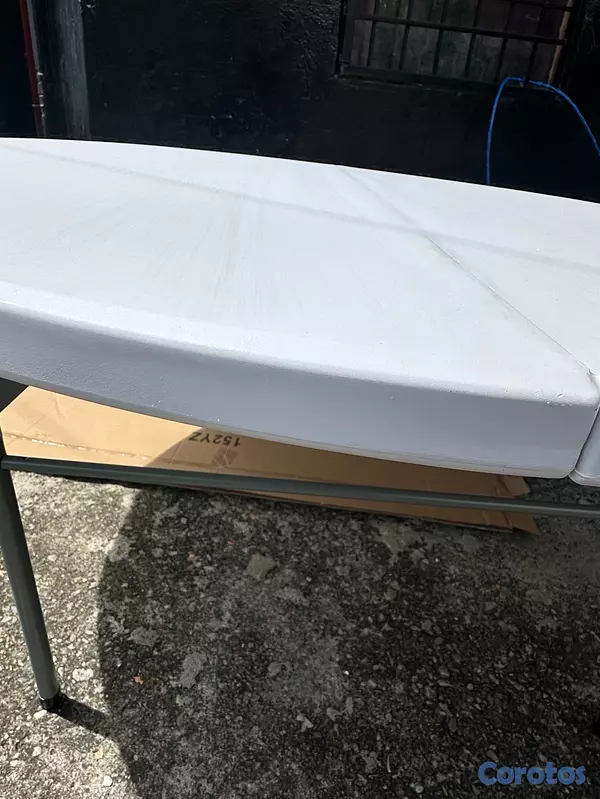 muebles y colchones - Mesa Plegable Redonda para eventos, reuniones, bodas, camping y actividades. 2