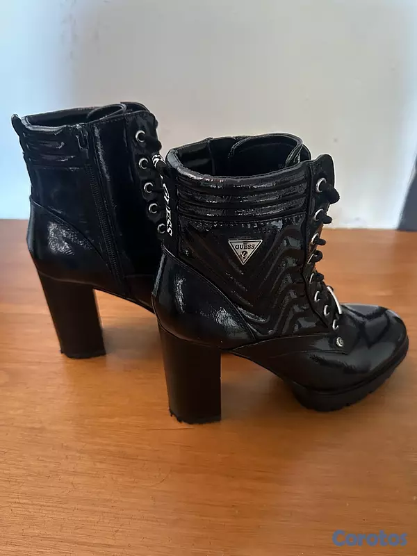 zapatos para mujer - Botas negras Guess de tacón talla 6/2 2