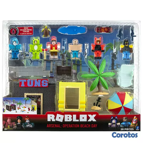 juguetes - Roblox Action Collection - Arsenal: Operation Beach Day Playset 2
