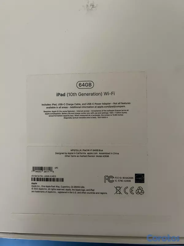 celulares y tabletas - IPad 10th generation - 64gb 5