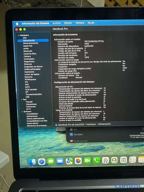computadoras y laptops - MacBook Pro 2020 4