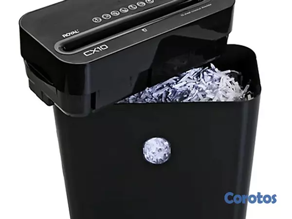 computadoras y laptops - TRITURADORA DE PAPEL ROYAL, 10 HOJAS CORTE TRANSVERSAL 2