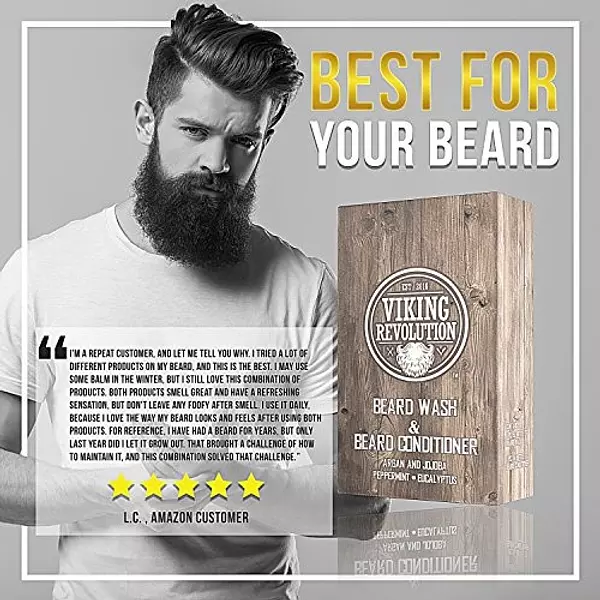 Salud y Equipamiento Médico - Best Deal Beard Wash Y Beard Acondicionador Set Wargan Y Joj 6