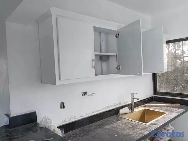 muebles y colchones - Gabinete de cocina  blanco  2
