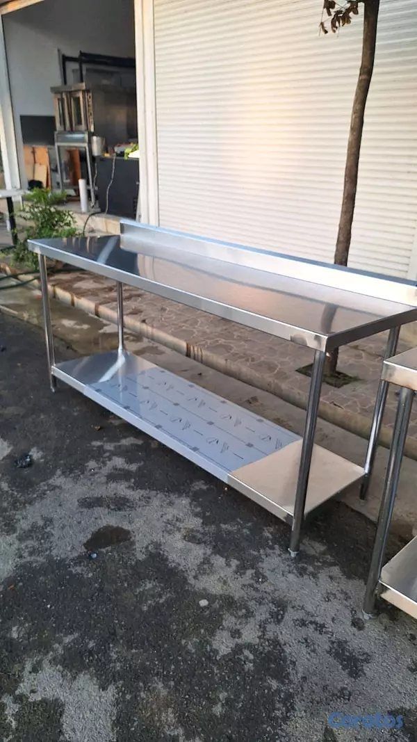 equipos profesionales - Fabricantes de mesa de trabajo acero inoxidable Calibre- 16  de 4,5,6,7,8 pies 2
