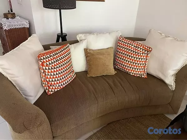 muebles y colchones - Juego de 2 Sofás con Cojines Incluidos – Estilo Mo 1