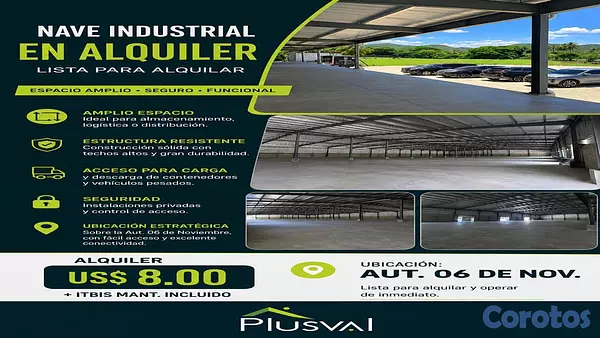 otros inmuebles - Naves En Alquiler 06 de Nov. Haina San Cristobal 1