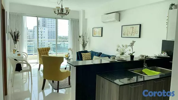 apartamentos - Bella Vista, Apartamento amueblado ideal para ejecutivo, excelente torre 6