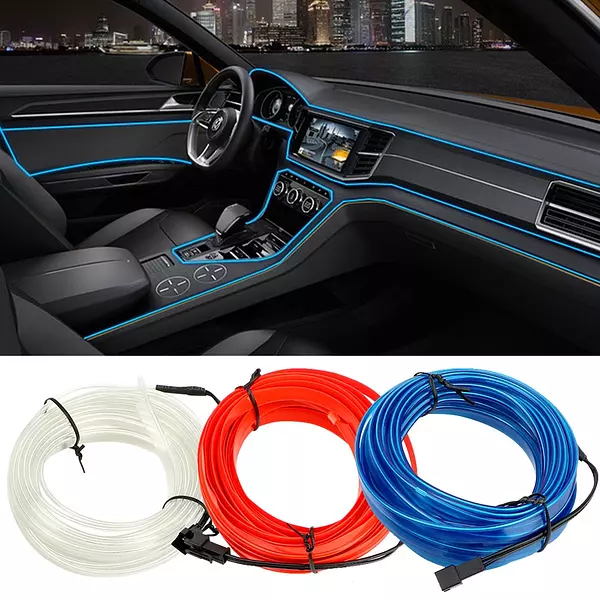 accesorios para vehiculos - Rollo de tira led para tablero de carro, vehiculo led 5
