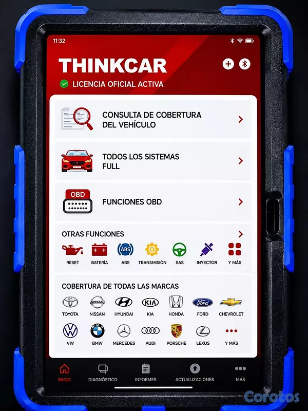 equipos profesionales - EQUIPO PROFESIONAL DE DIAGNÓSTICO AUTOMOTRIZ THINK 2