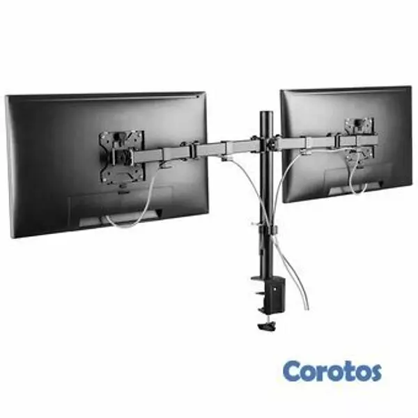 computadoras y laptops - SOPORTE PARA MONITOR LCD KLIPX DOBLE, PARA DOS MONITORES, 13-32" 2