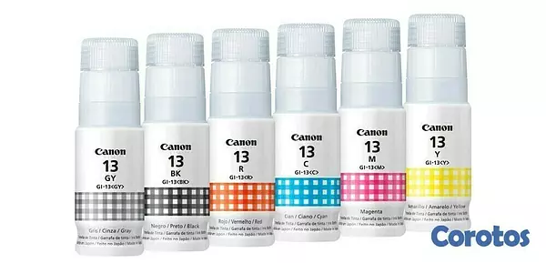 impresoras y scanners - BOTELLA DE TINTA CANON GI-13 EN TODOS LOS COLORES 
