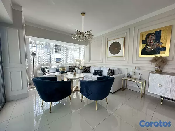 apartamentos - Apartamento Amueblado en Alquiler con Amplia Terraza Privada en Los Cacicazgos 8