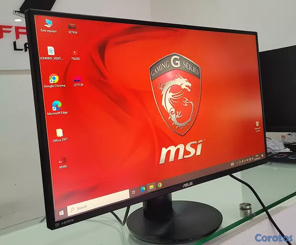 computadoras y laptops - monitor Asus 27 Pulg sin Bordes hdmi Pantalla Giratorias Bocinas internas 3
