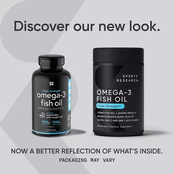 Salud y Equipamiento Médico - Omega-3 Fish Oil 1250mg 90 Cap Sports Research 2
