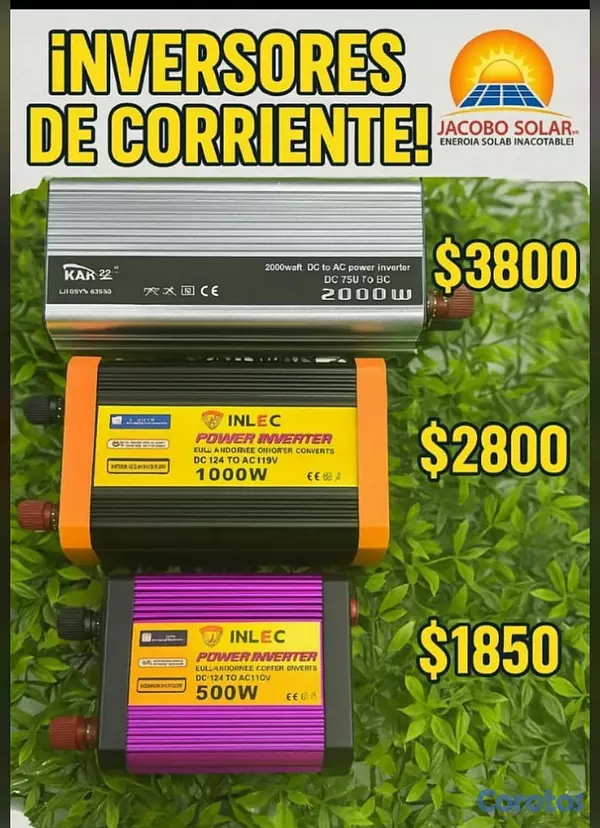 plantas e inversores - Jacobo solar srl