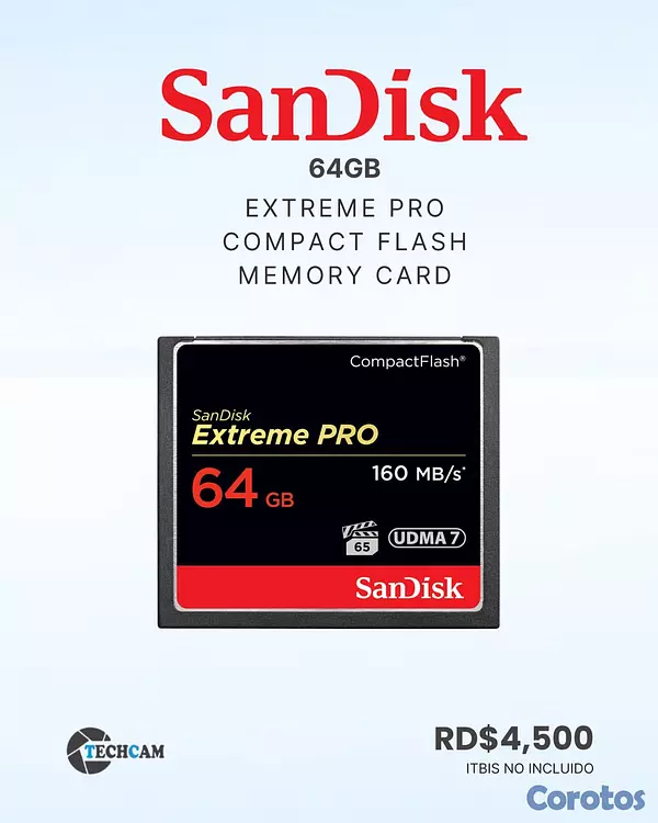 camaras y audio - MEMORIAS PARA CAMARA SANDISK 3