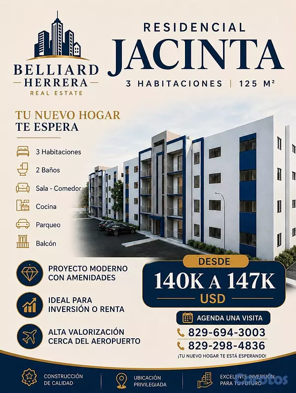 apartamentos - 👉 “Apartamento 3 habitaciones desde US$140K cerca  2