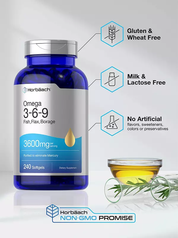 Salud y Equipamiento Médico - Triple Omega 3-6-9 240cap Horbaach 4