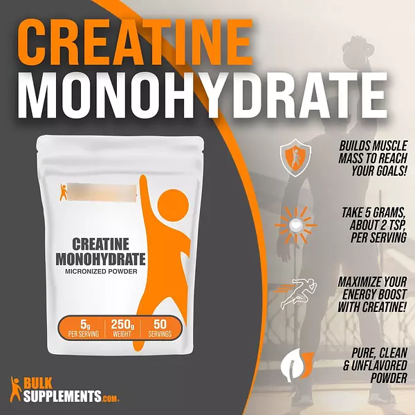 Salud y Equipamiento Médico - Creatina Monohidratada En Polvo 250gr 50 Servicios 3