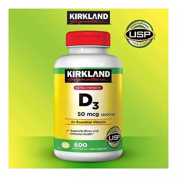 Salud y Equipamiento Médico - Vitamina D3 600 Softgel De 2000 Ui Iu Maxima Fuerza 3