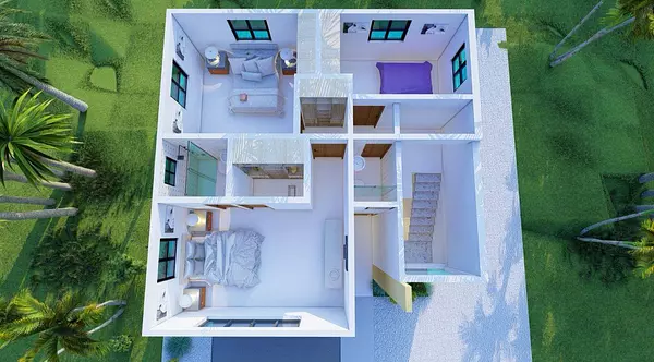 casas - Villas en Boca Chica de 3 niveles 3 habitaciones , 9