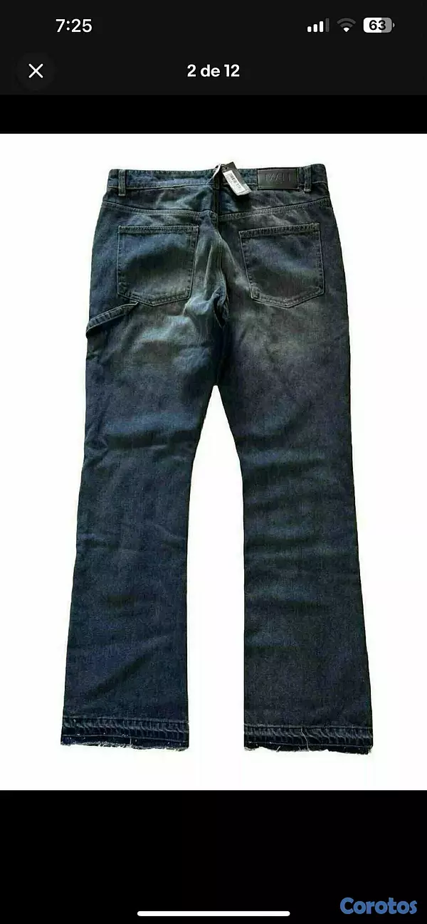 ropa para hombre - BOOHOOMAN JEAN FLARED CARPINTER #34 2