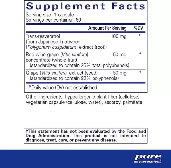Salud y Equipamiento Médico - Resveratrol Extra - 60 Capsulas 2