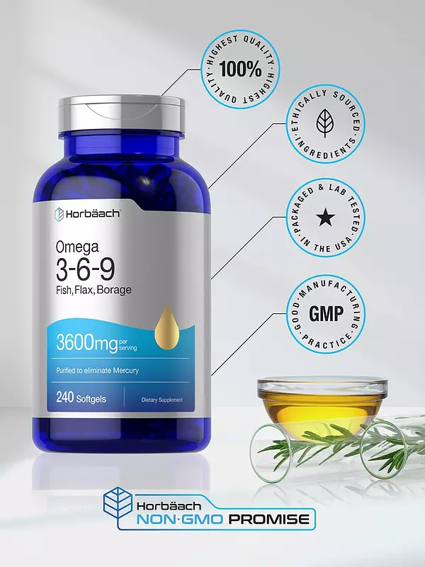 Salud y Equipamiento Médico - Triple Omega 3-6-9 240cap Horbaach 5