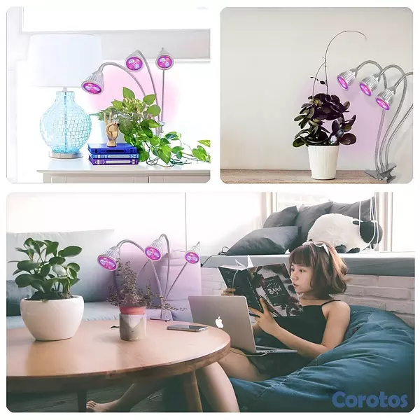 herramientas, jardines y exterior - Lámpara de Cultivo Interior Luz Crecimiento Planta 5
